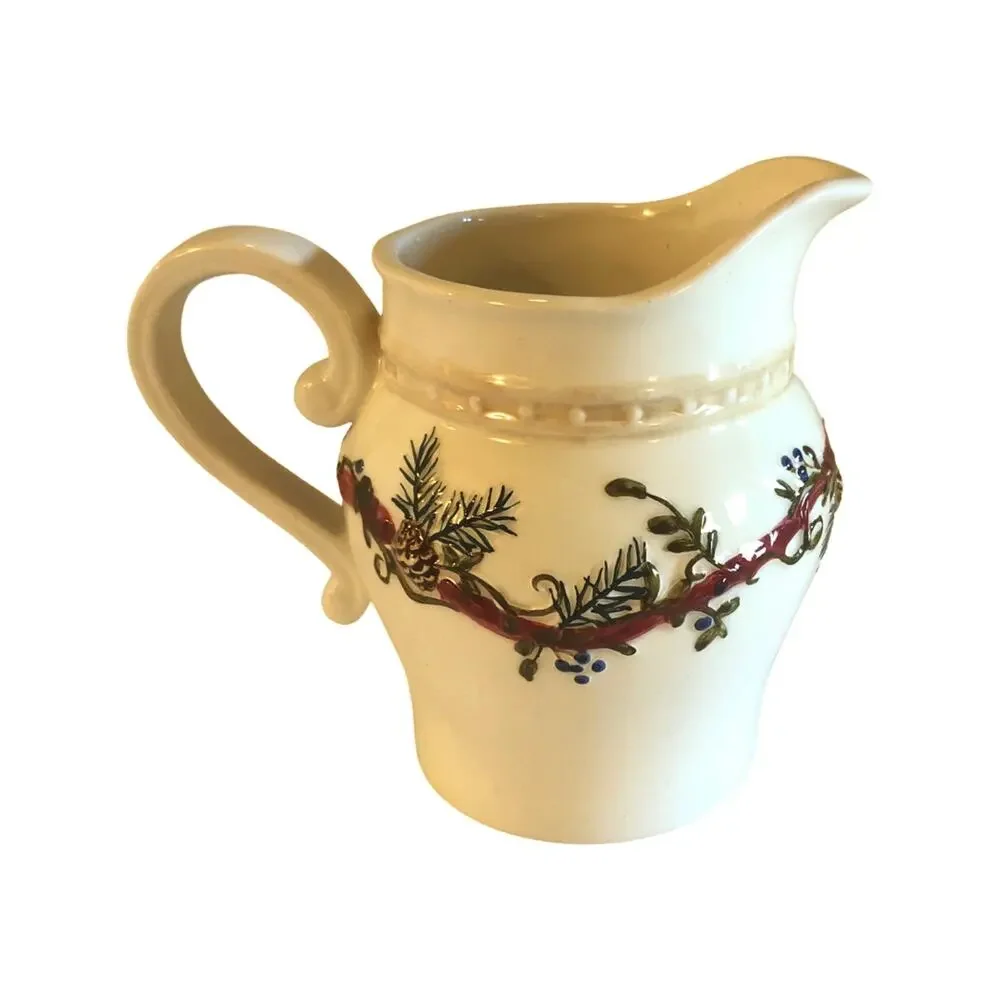 Bella Casa by Ganz, Christmas fruit & birds, Tea Set